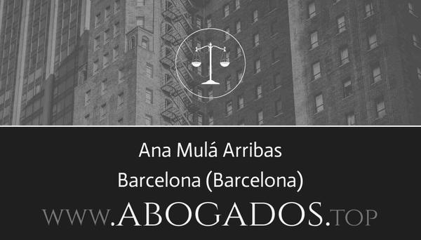 abogado Ana Mulá Arribas en Barcelona