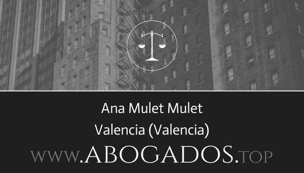 abogado Ana Mulet Mulet en Valencia