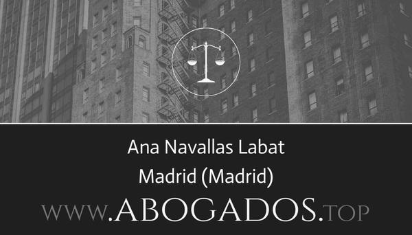 abogado Ana Navallas Labat en Madrid