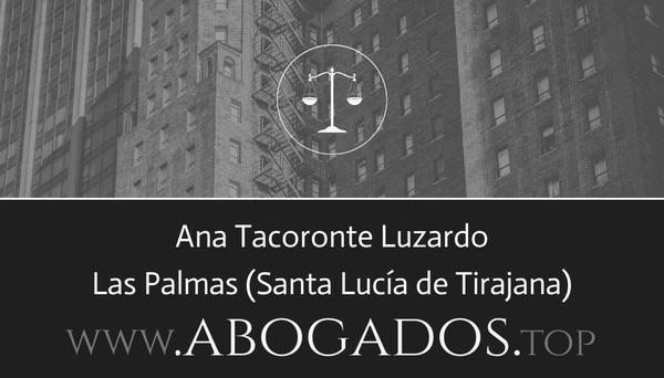 abogado Ana Tacoronte Luzardo en Santa Lucía de Tirajana