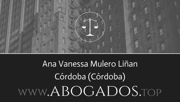 abogado Ana Vanessa Mulero Liñan en Córdoba