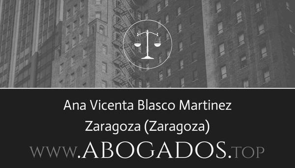 abogado Ana Vicenta Blasco Martinez en Zaragoza