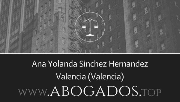 abogado Ana Yolanda Sinchez Hernandez en Valencia