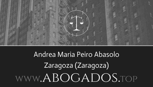 abogado Andrea Maria Peiro Abasolo en Zaragoza