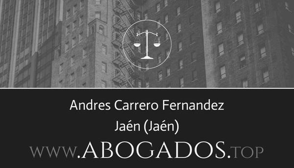 abogado Andres Carrero Fernandez en Jaén