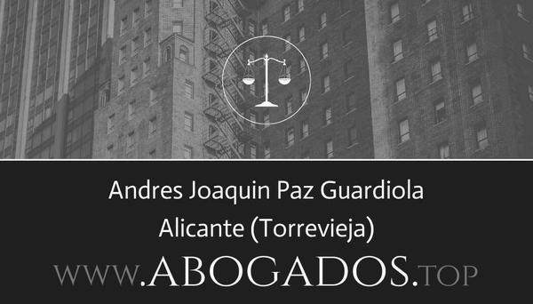 abogado Andres Joaquin Paz Guardiola en Torrevieja