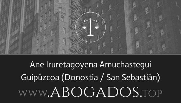 abogado Ane Iruretagoyena Amuchastegui en Donostia / San Sebastián