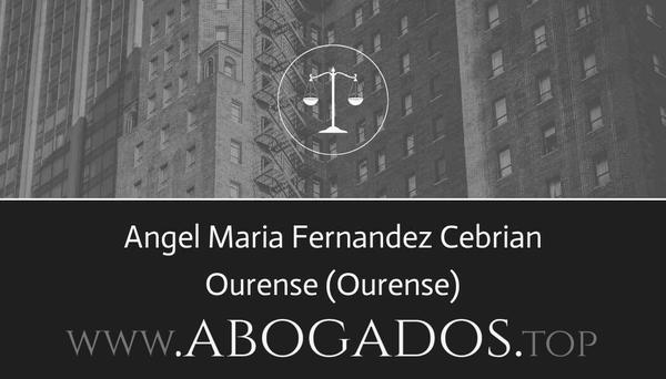 abogado Angel Maria Fernandez Cebrian en Ourense