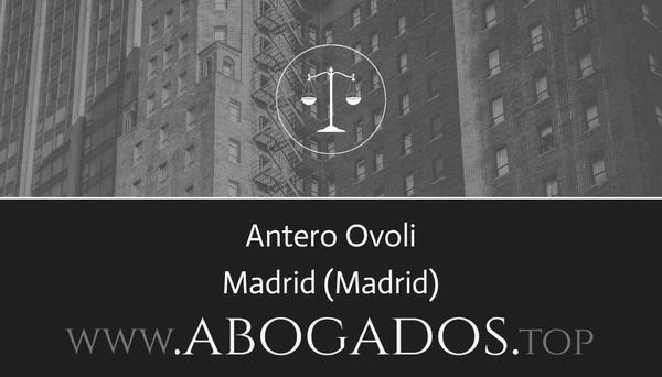 abogado Antero Ovoli en Madrid