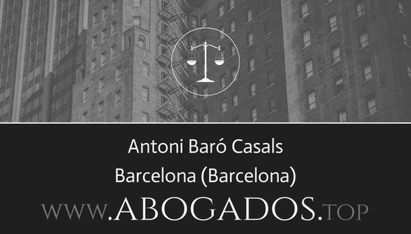 abogado Antoni Baró Casals en Barcelona