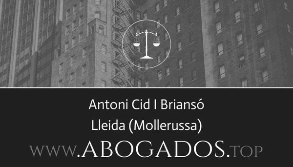 abogado Antoni Cid I Briansó en Mollerussa