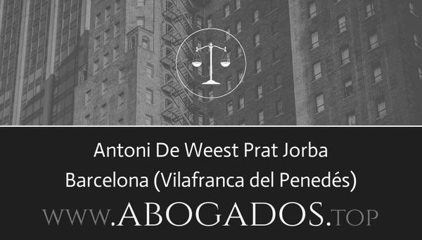 abogado Antoni De Weest Prat Jorba en Vilafranca del Penedés