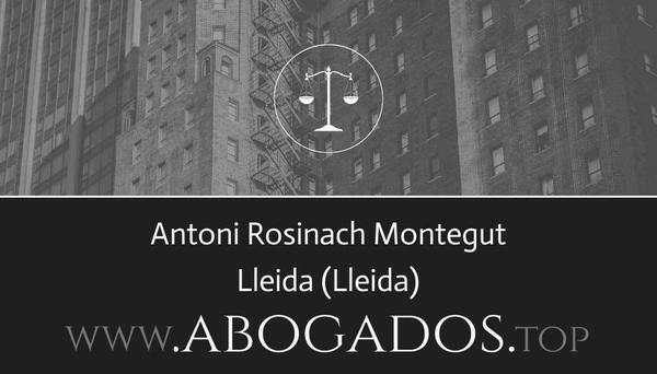 abogado Antoni Rosinach Montegut en Lleida