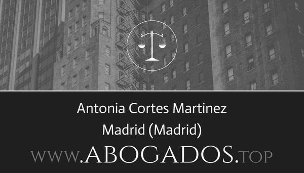 abogado Antonia Cortes Martinez en Madrid