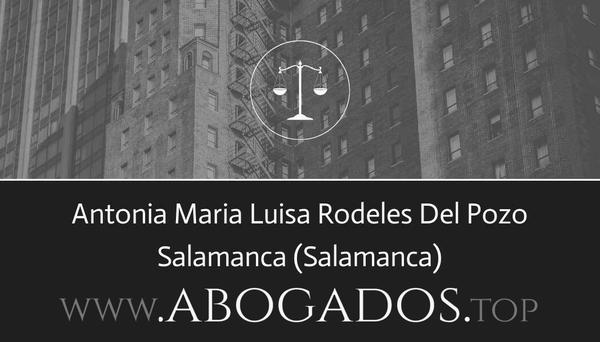 abogado Antonia Maria Luisa Rodeles Del Pozo en Salamanca