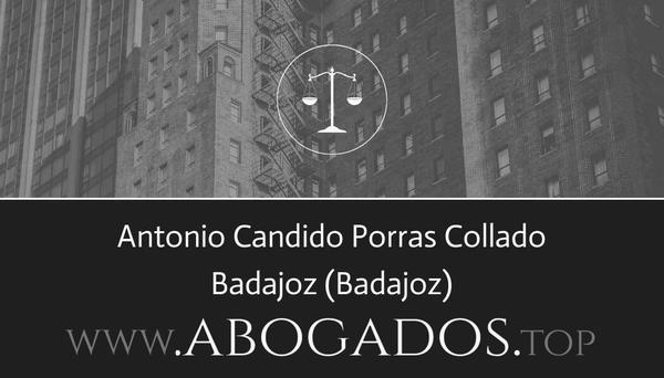 abogado Antonio Candido Porras Collado en Badajoz