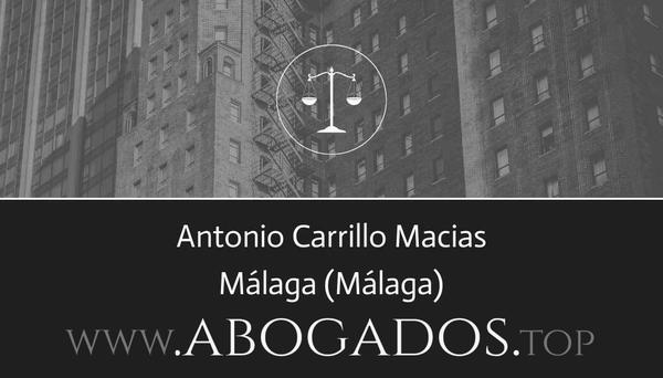 abogado Antonio Carrillo Macias en Málaga