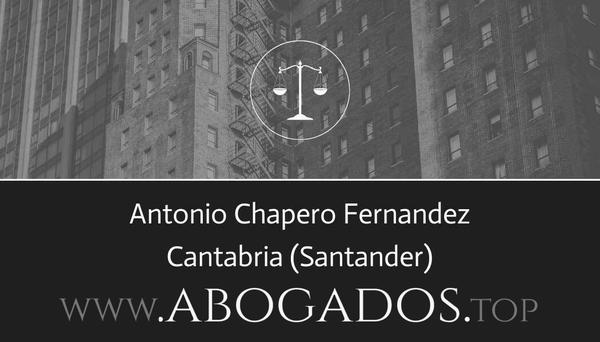 abogado Antonio Chapero Fernandez en Santander