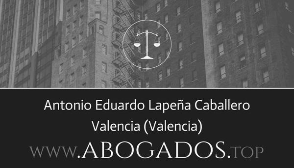 abogado Antonio Eduardo Lapeña Caballero en Valencia