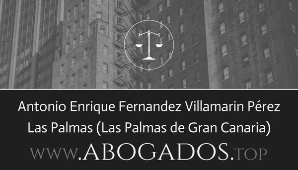 abogado Antonio Enrique Fernandez Villamarin Pérez en Las Palmas de Gran Canaria