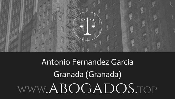 abogado Antonio Fernandez Garcia en Granada