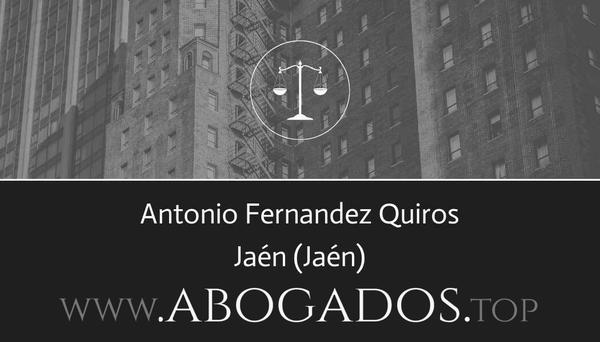 abogado Antonio Fernandez Quiros en Jaén