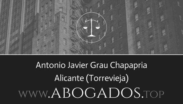 abogado Antonio Javier Grau Chapapria en Torrevieja