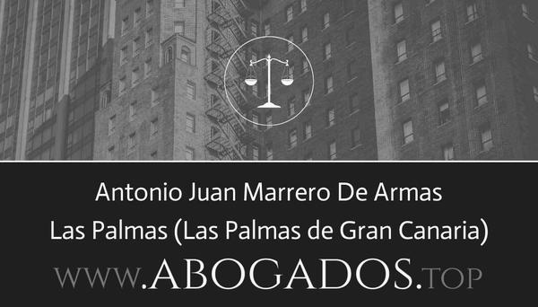 abogado Antonio Juan Marrero De Armas en Las Palmas de Gran Canaria