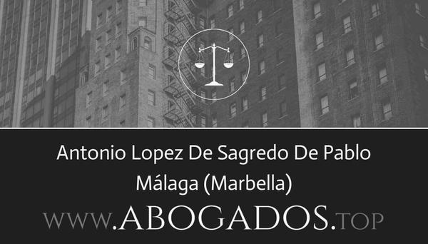 abogado Antonio Lopez De Sagredo De Pablo en Marbella