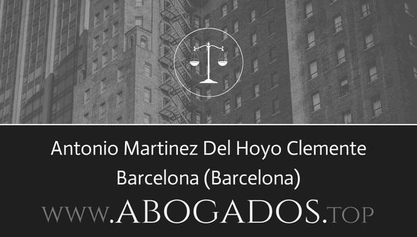 abogado Antonio Martinez Del Hoyo Clemente en Barcelona