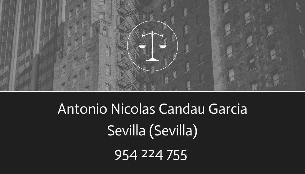 abogado Antonio Nicolas Candau Garcia en Sevilla