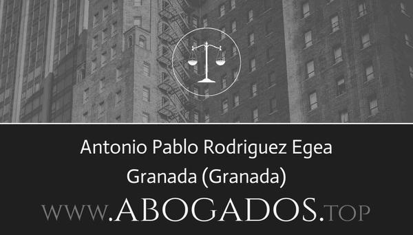 abogado Antonio Pablo Rodriguez Egea en Granada