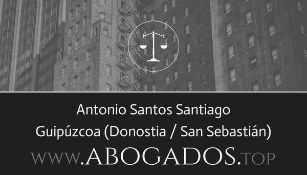 abogado Antonio Santos Santiago en Donostia / San Sebastián