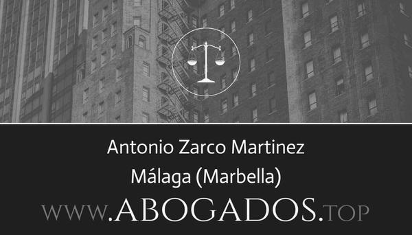 abogado Antonio Zarco Martinez en Marbella