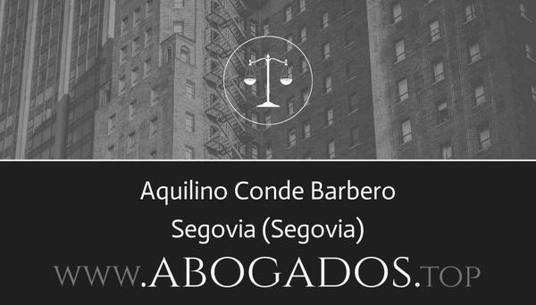 abogado Aquilino Conde Barbero en Segovia