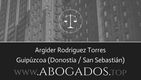 abogado Argider Rodriguez Torres en Donostia / San Sebastián