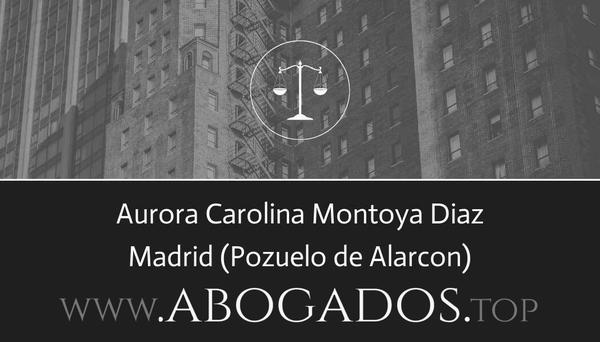 abogado Aurora Carolina Montoya Diaz en Pozuelo de Alarcon