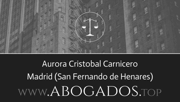 abogado Aurora Cristobal Carnicero en San Fernando de Henares