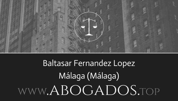 abogado Baltasar Fernandez Lopez en Málaga