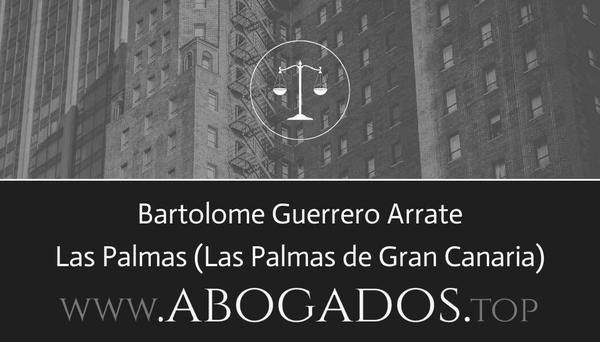 abogado Bartolome Guerrero Arrate en Las Palmas de Gran Canaria