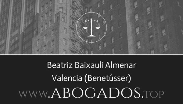 abogado Beatriz Baixauli Almenar en Benetússer