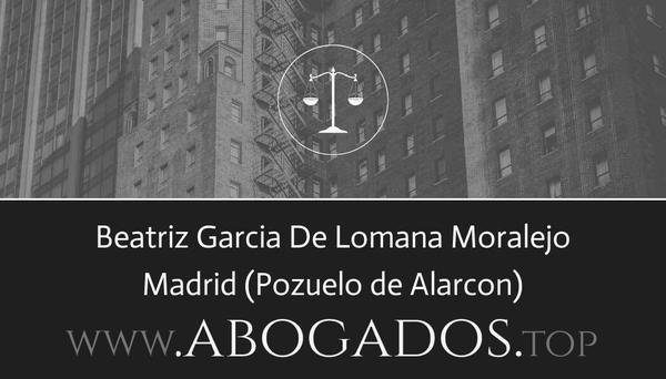 abogado Beatriz Garcia De Lomana Moralejo en Pozuelo de Alarcon