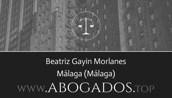 abogado Beatriz Gayin Morlanes en Málaga