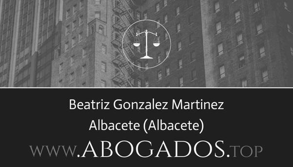 abogado Beatriz Gonzalez Martinez en Albacete