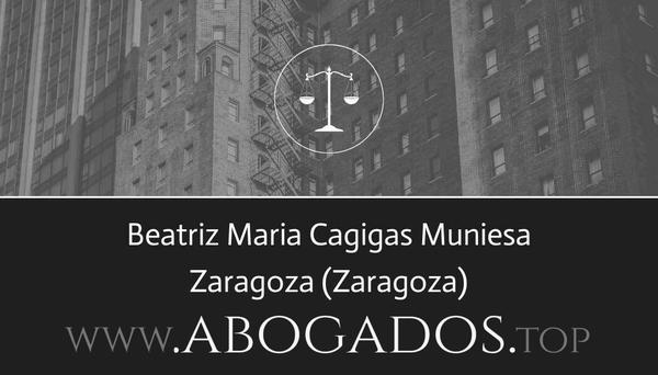 abogado Beatriz Maria Cagigas Muniesa en Zaragoza