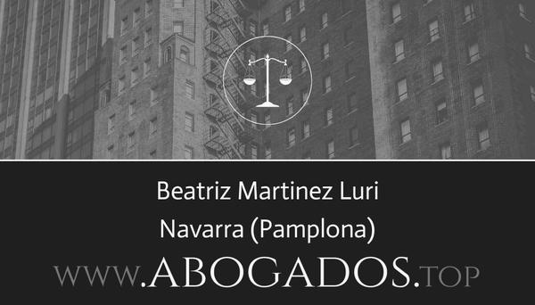 abogado Beatriz Martinez Luri en Pamplona