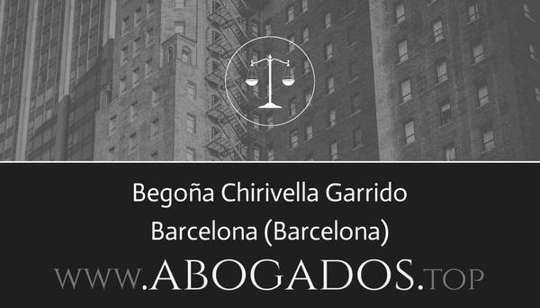 abogado Begoña Chirivella Garrido en Barcelona