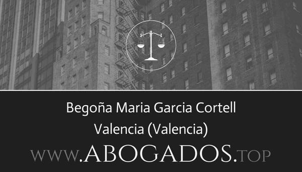 abogado Begoña Maria Garcia Cortell en Valencia