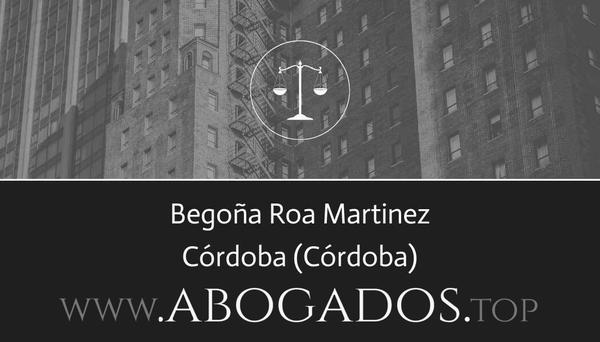 abogado Begoña Roa Martinez en Córdoba