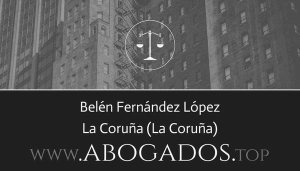 abogado Belén Fernández López en La Coruña